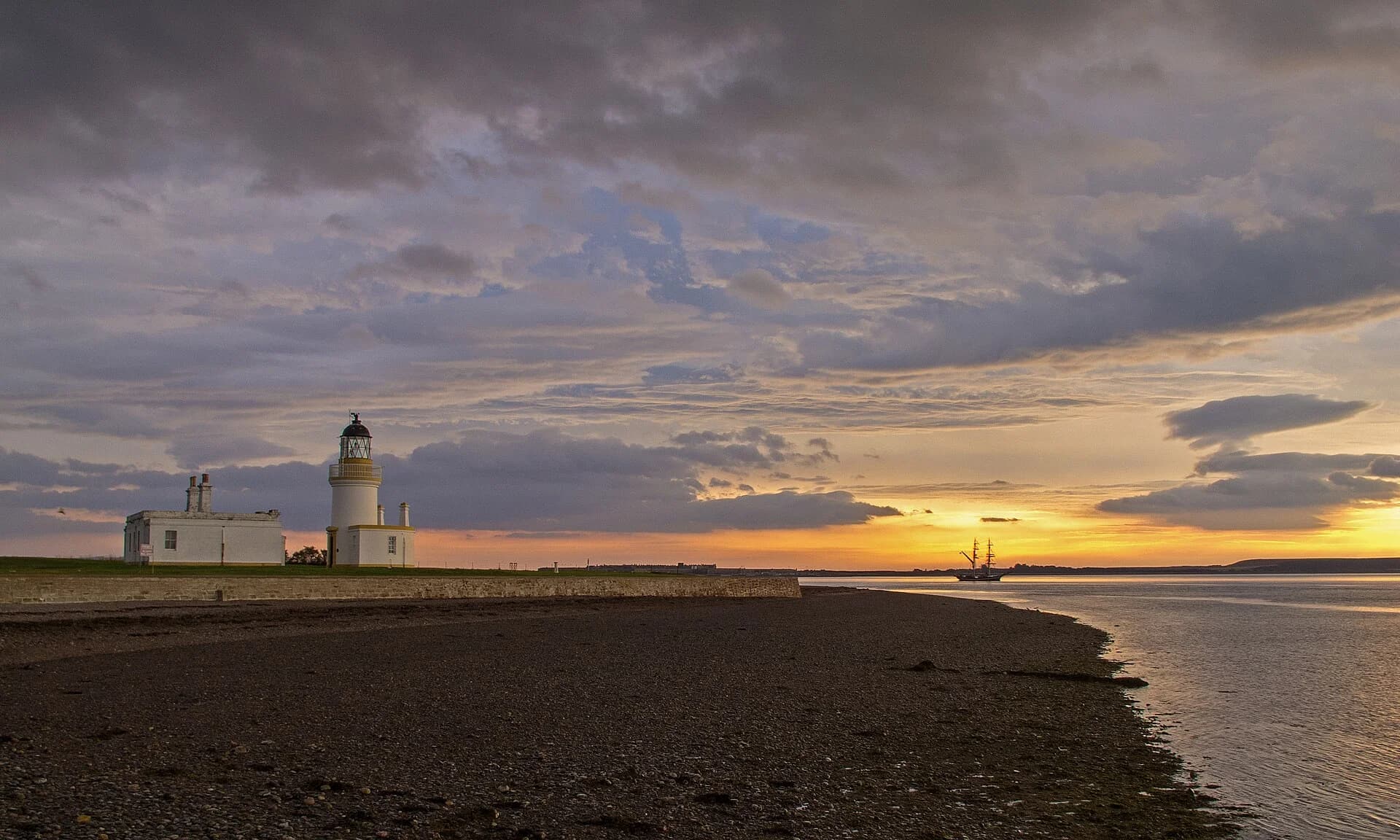 Nairn Beach near Inverness, a quieter stretch of coast outside the peak NC500 season