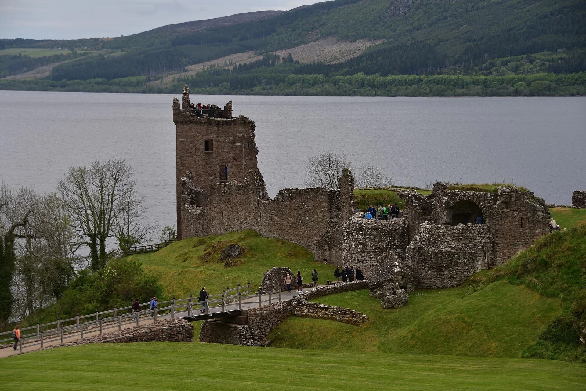 Urquhart Castle on Loch Ness, near Inverness, one of the draws behind the Highlands' busy summer season