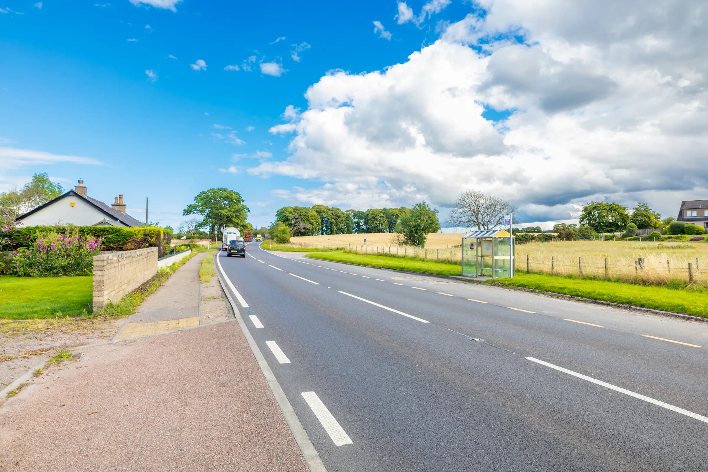 A96 looking east: easy access to Nairn & Aberdeen